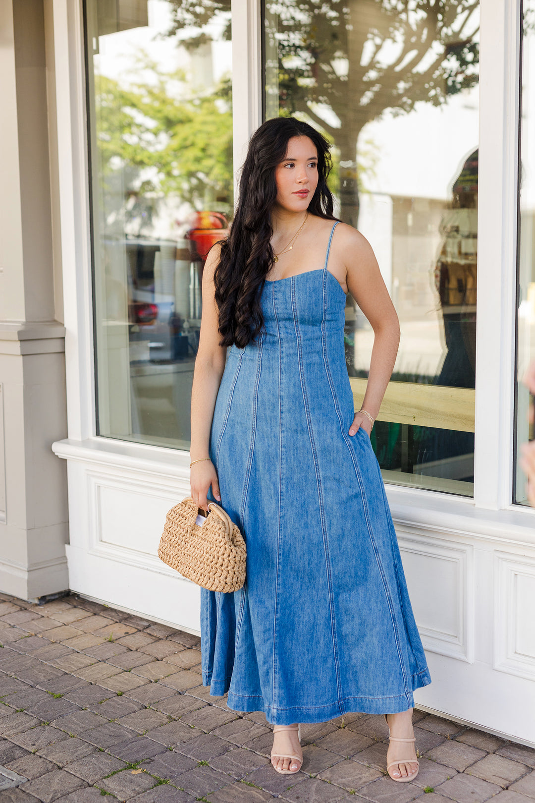 The Farmers Market Paneled Maxi Dress