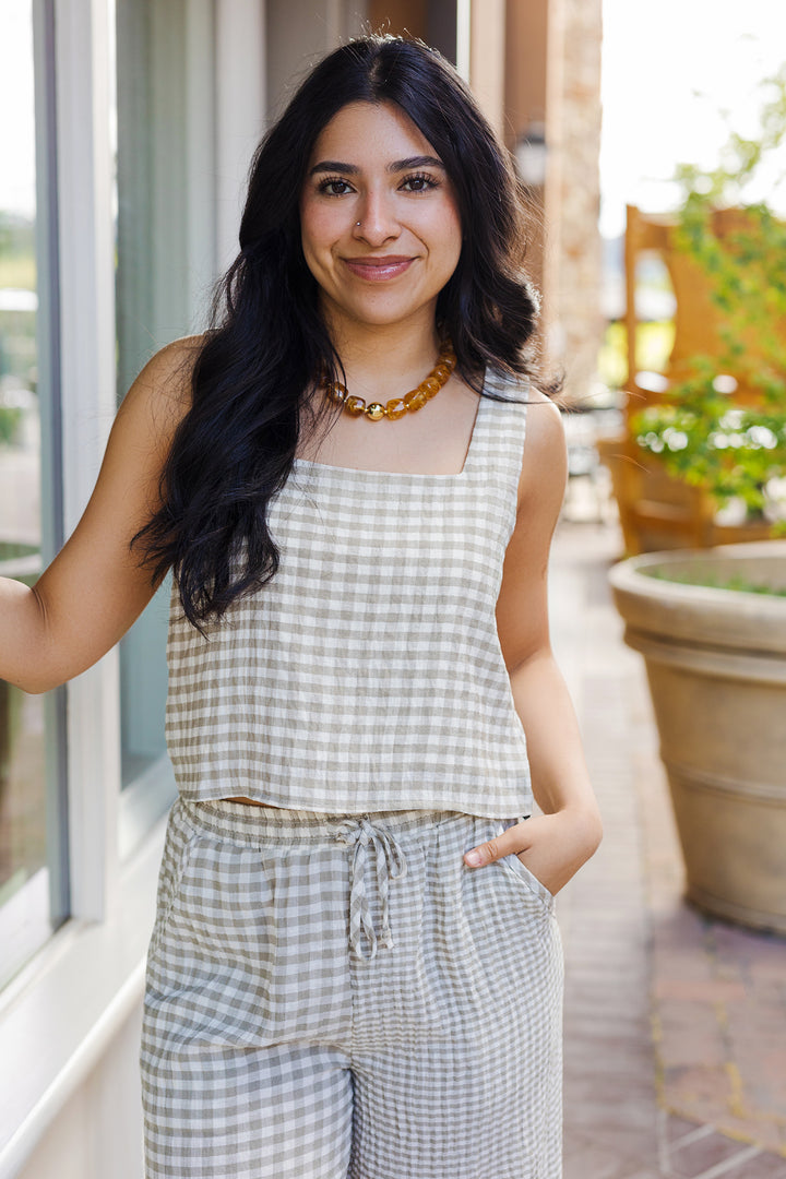 The Match Point Cropped Tank Top