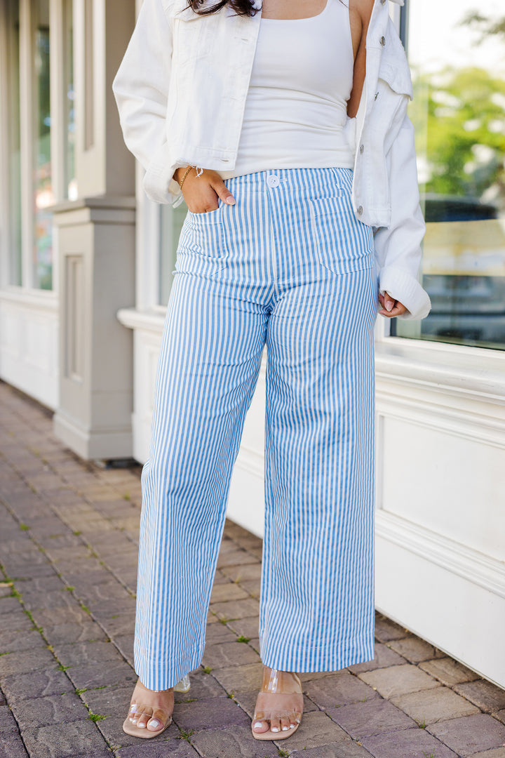 The Riviera Calling Striped Pants