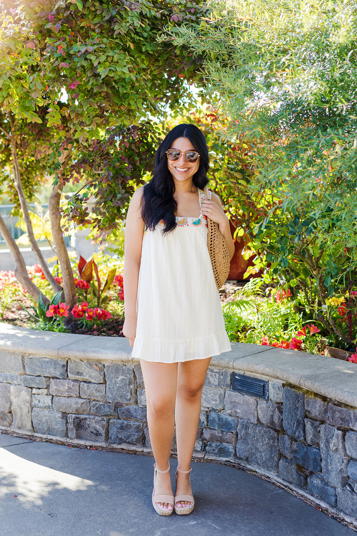 The Tutti Fruity Crochet Mini Dress