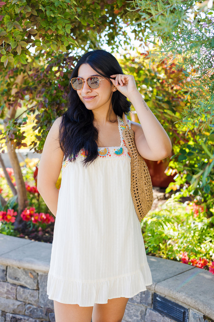 The Tutti Fruity Crochet Mini Dress