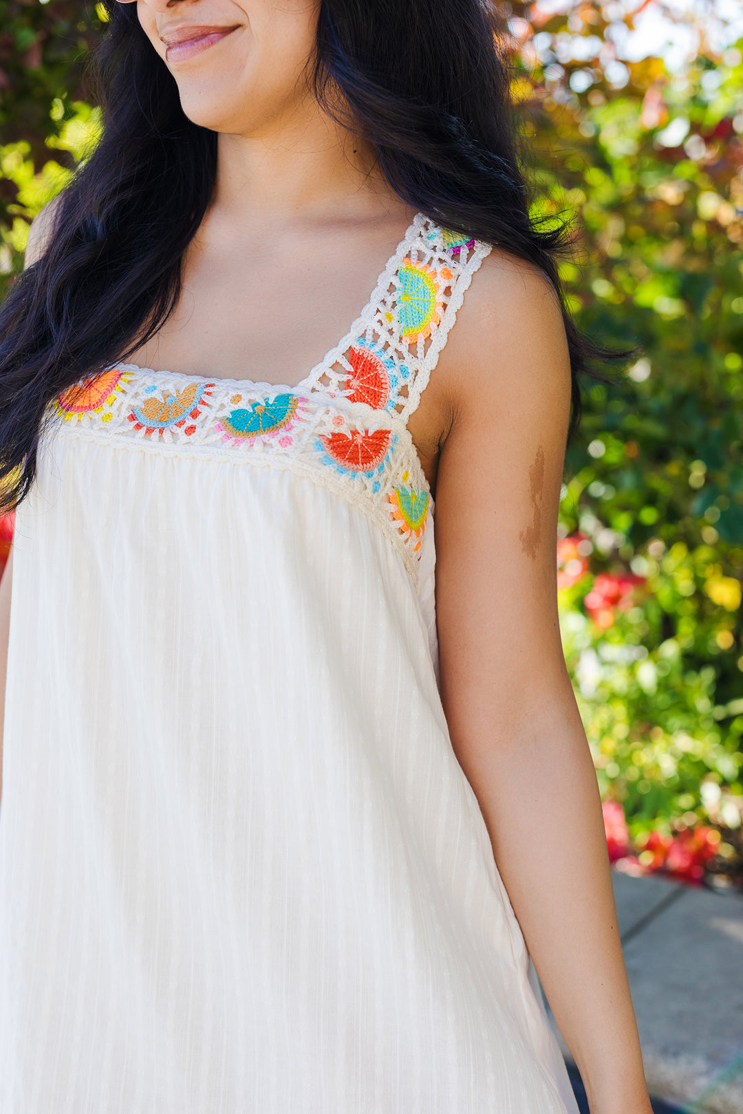 The Tutti Fruity Crochet Mini Dress