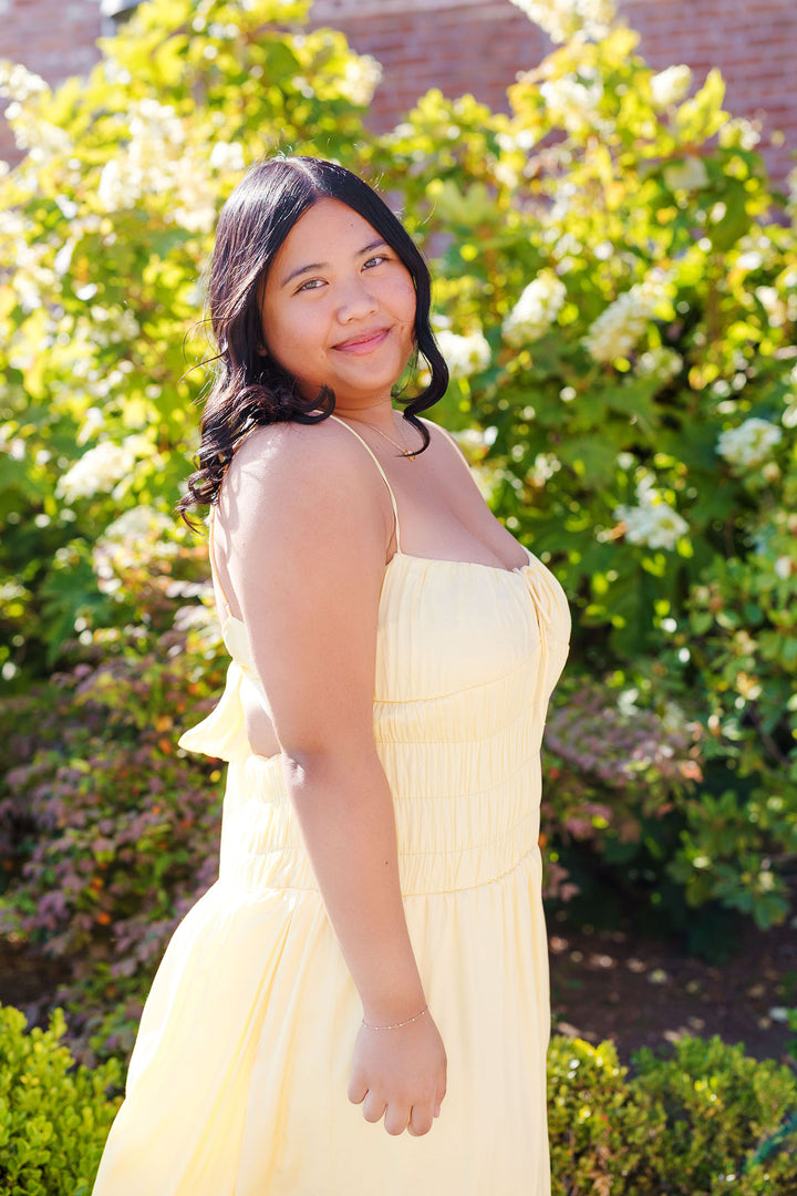 The Mellow Yellow Drop Waist Maxi Dress