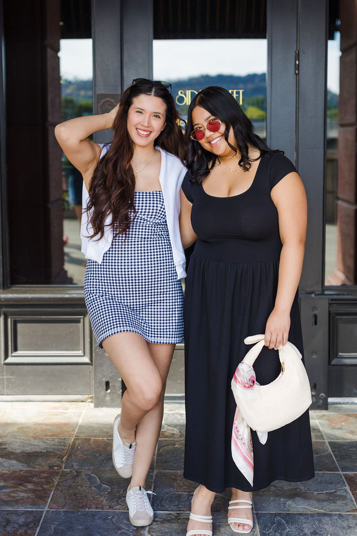 The Fit to Flirt Gingham Exercise Mini Dress