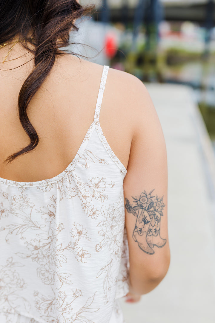 The Bloom Service Floral Print Tank Top