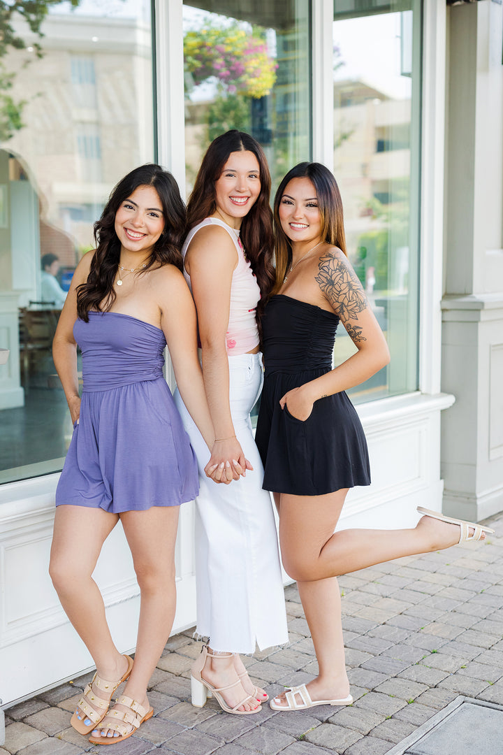 The No Strings Attached Strapless Romper