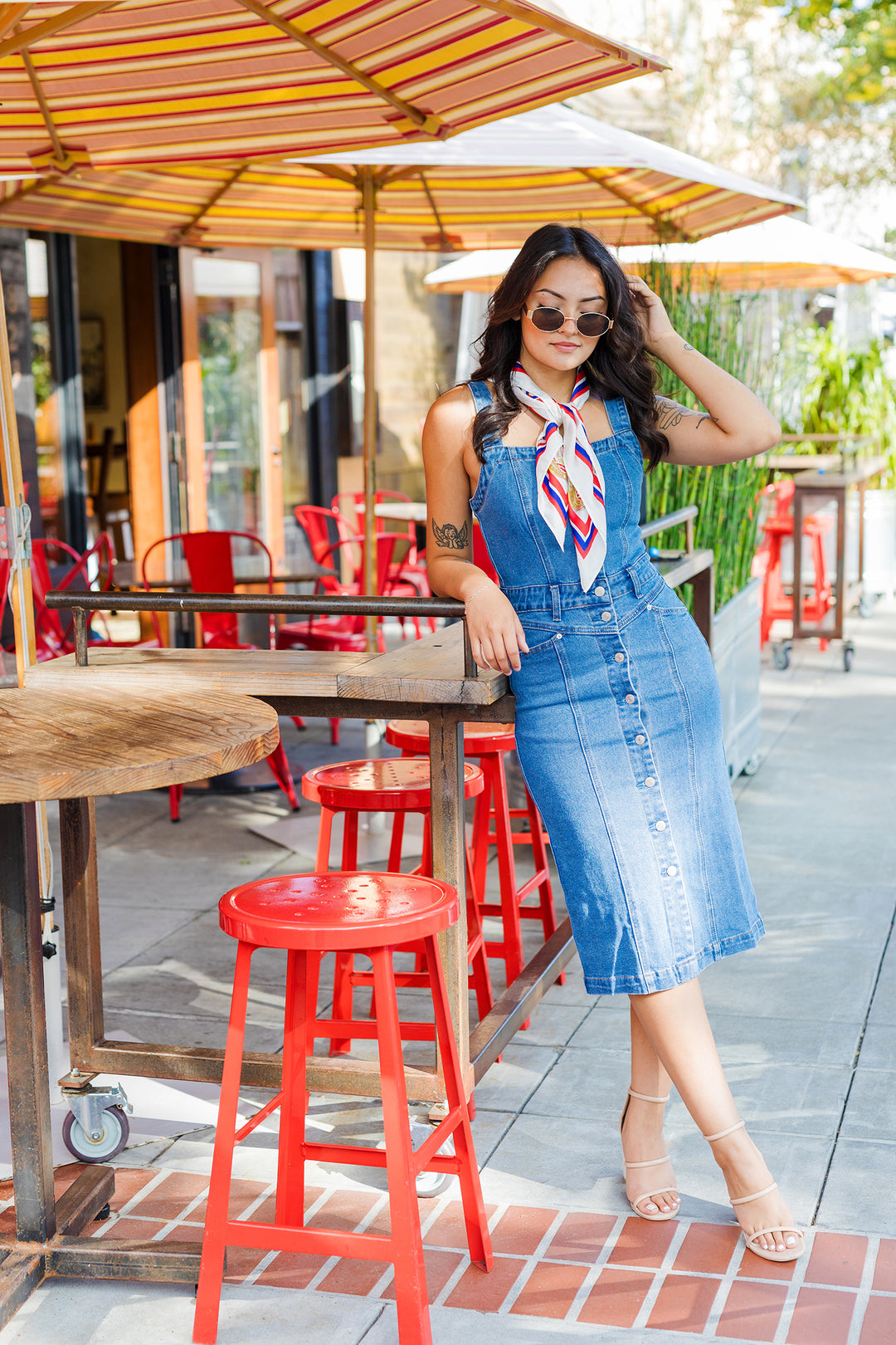 The Darling In Denim Midi Dress – Shoppe Twelve The Darling In Denim Midi Dress – Shoppe Twelve