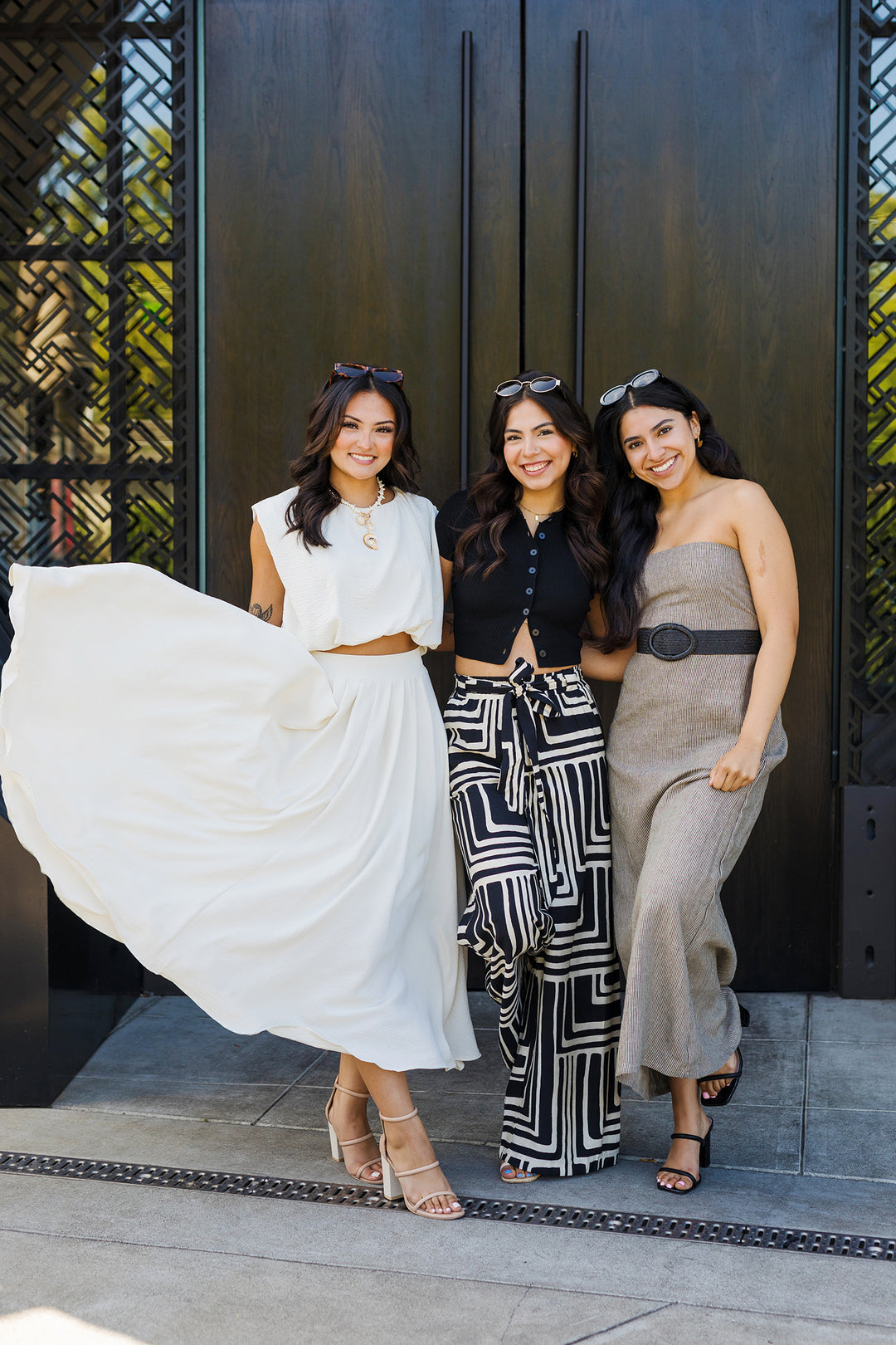 The Jet Set Striped Strapless Linen Maxi Dress