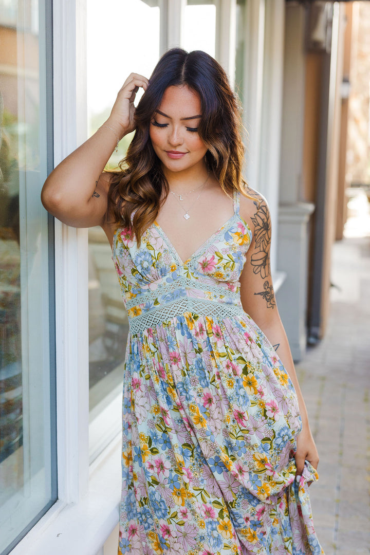 The Bloom With a View Floral Print Maxi Dress