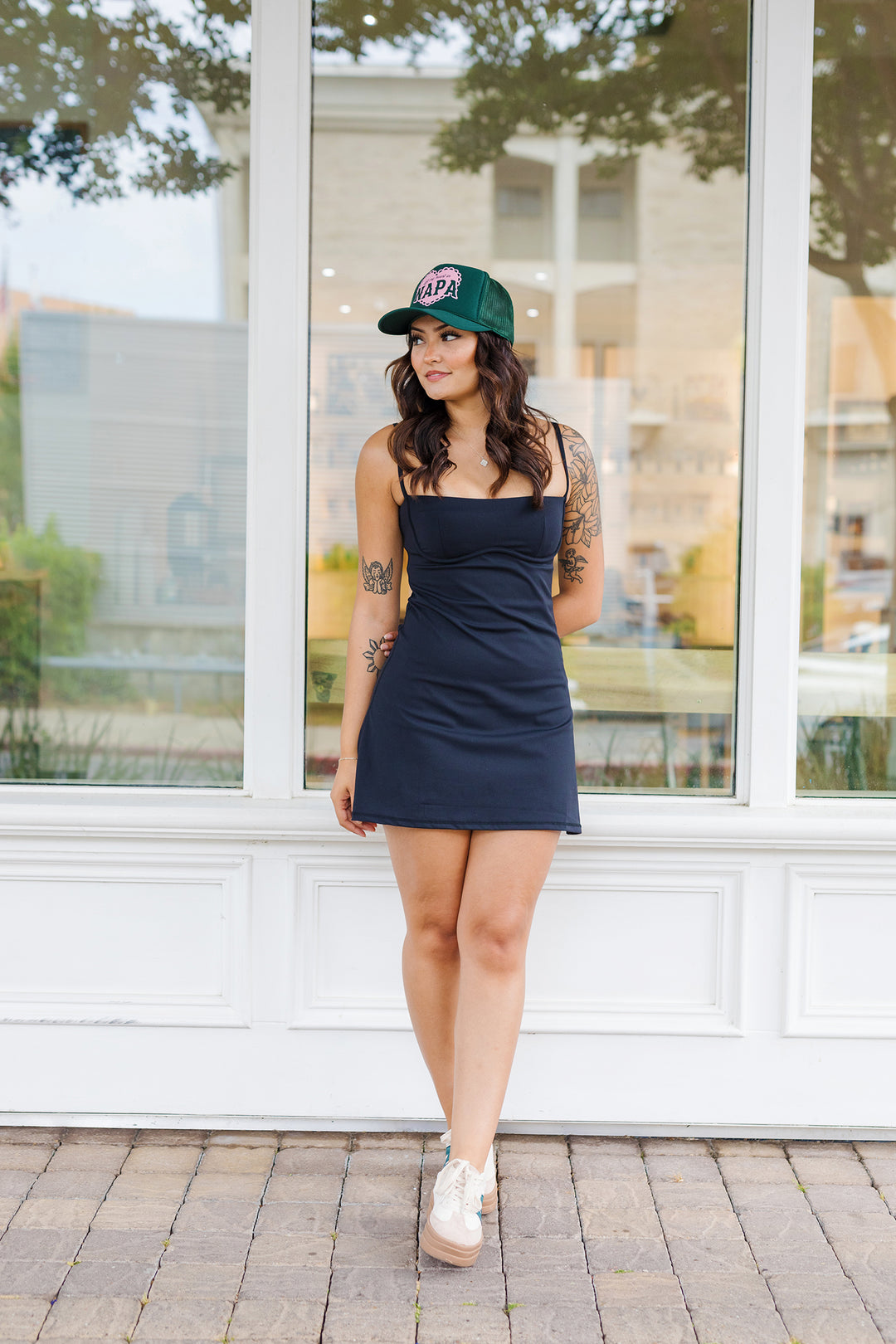 The Kimberly Black Athleisure Dress