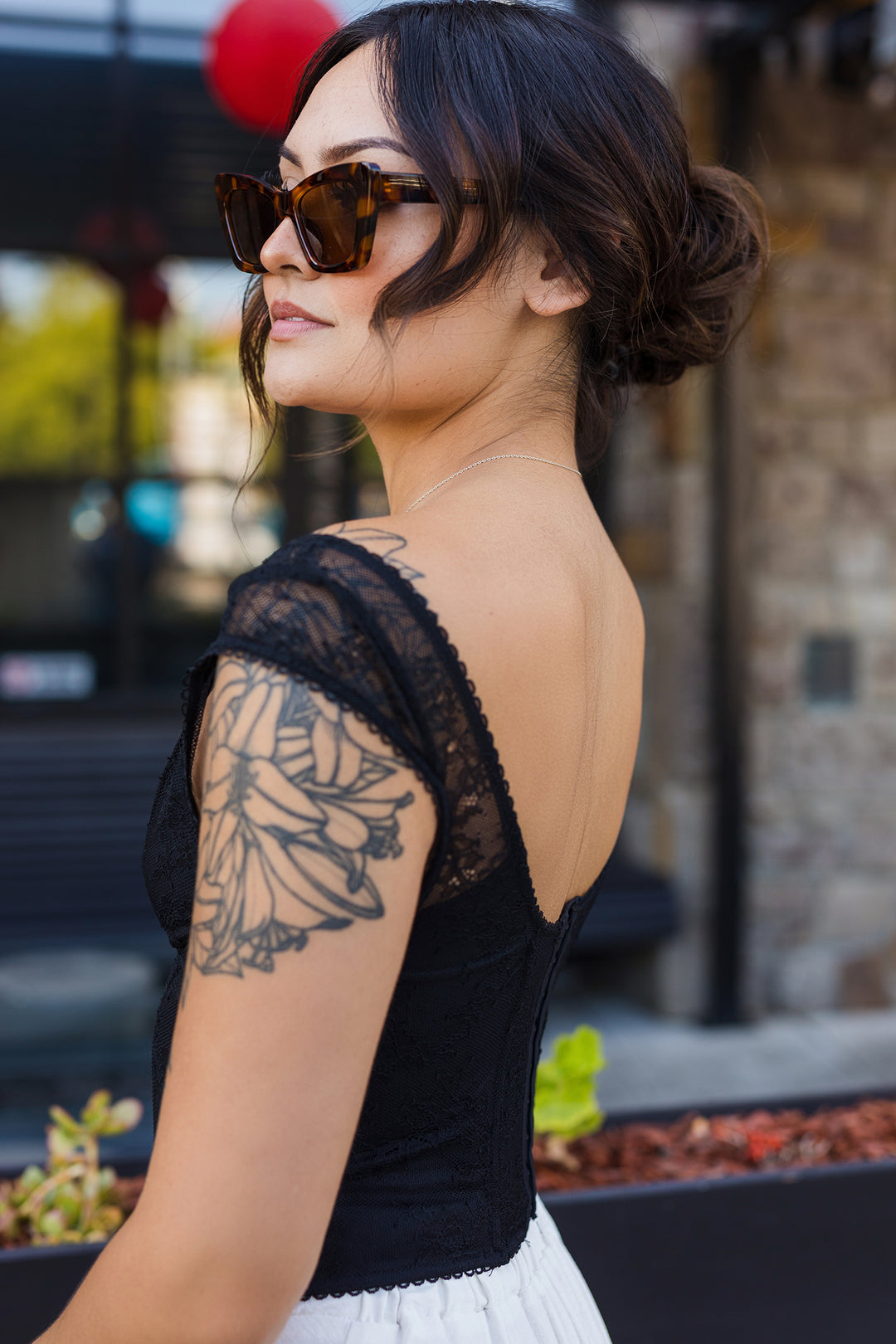 The Full Of Heart Lace Corset Top