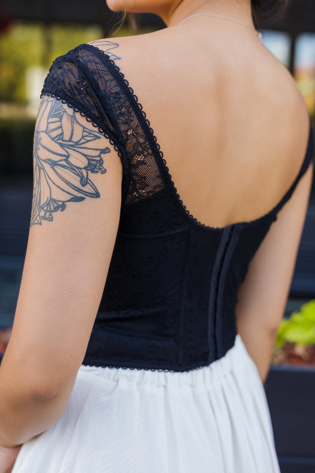 The Full Of Heart Lace Corset Top