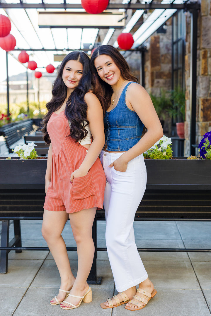 The Forever Young Denim Corset Top
