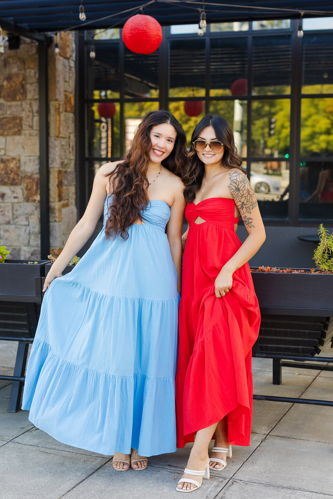 The Twist of Fate Strapless Maxi Dress