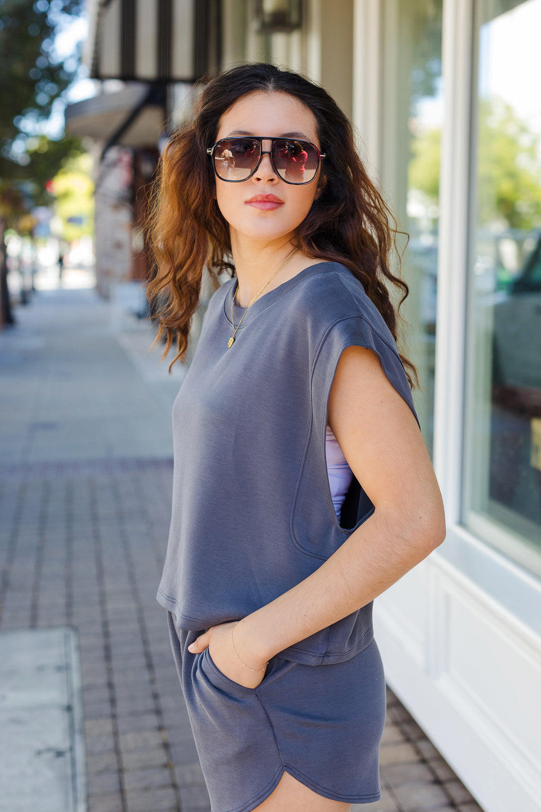 The On the Dot Short Sleeve Top