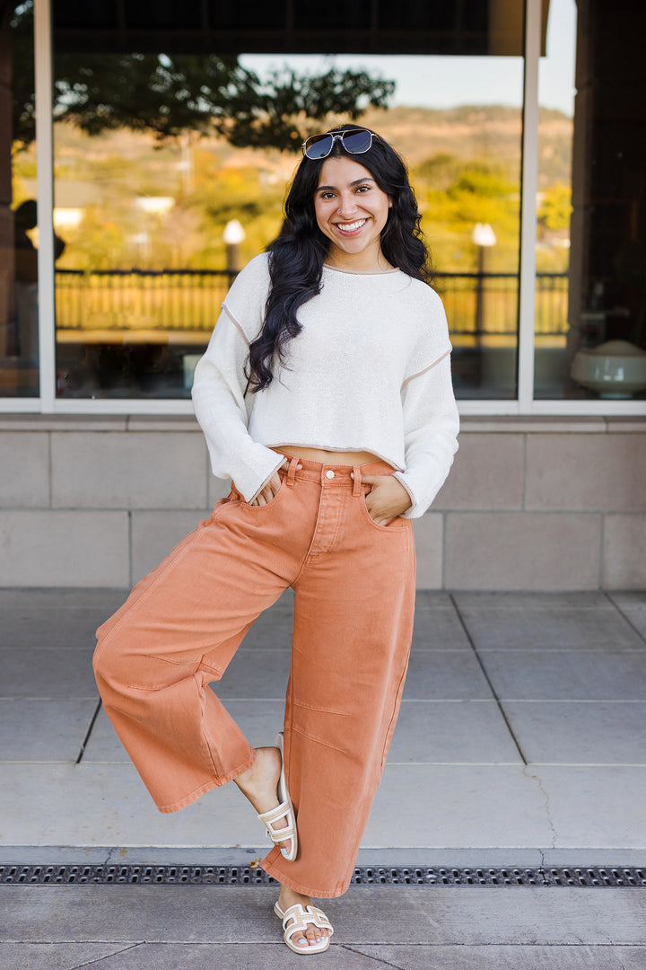 The Fall Frenzy Soft Dropped Shoulder Sweater