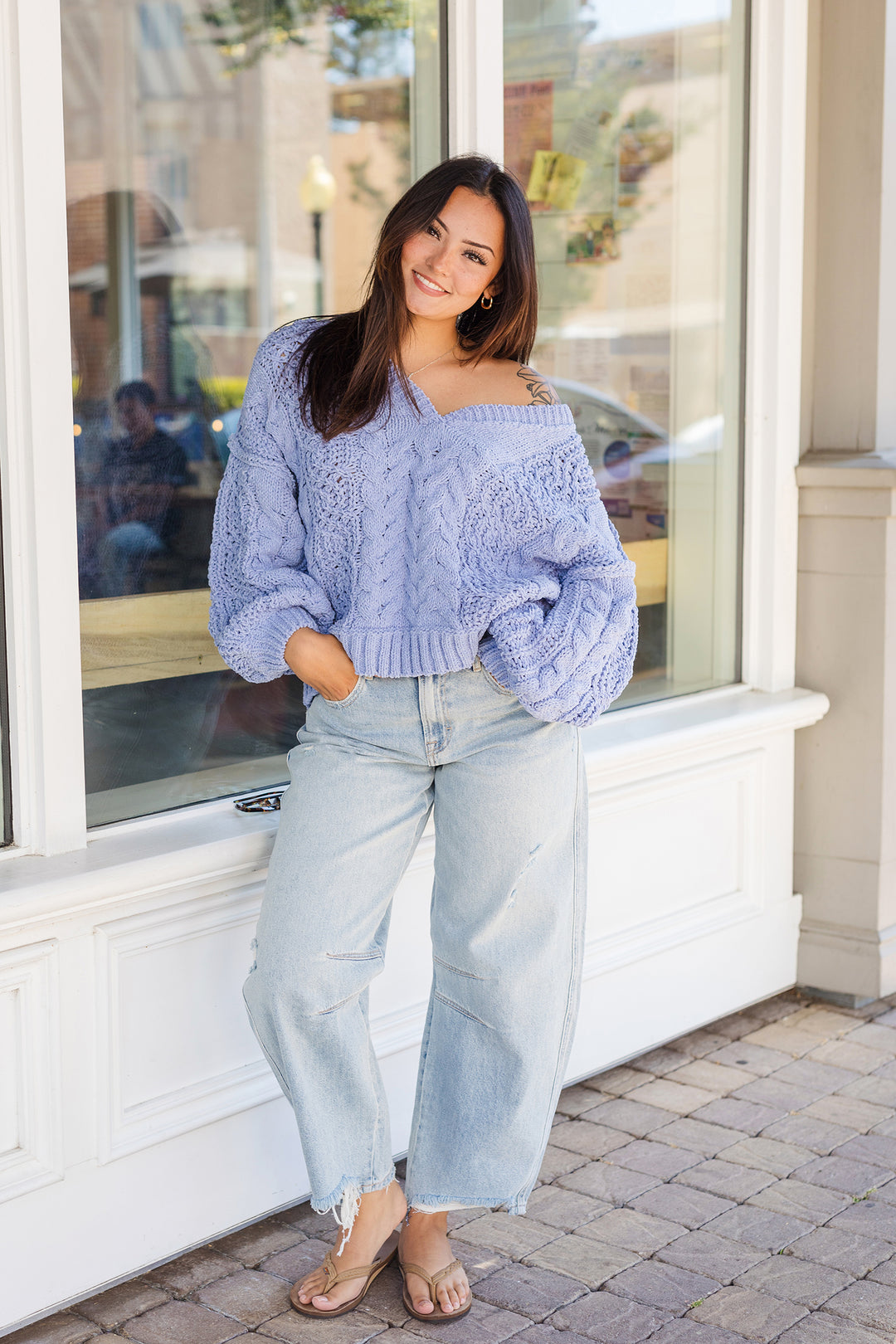 The Cuddle Season Knit Cropped Sweater