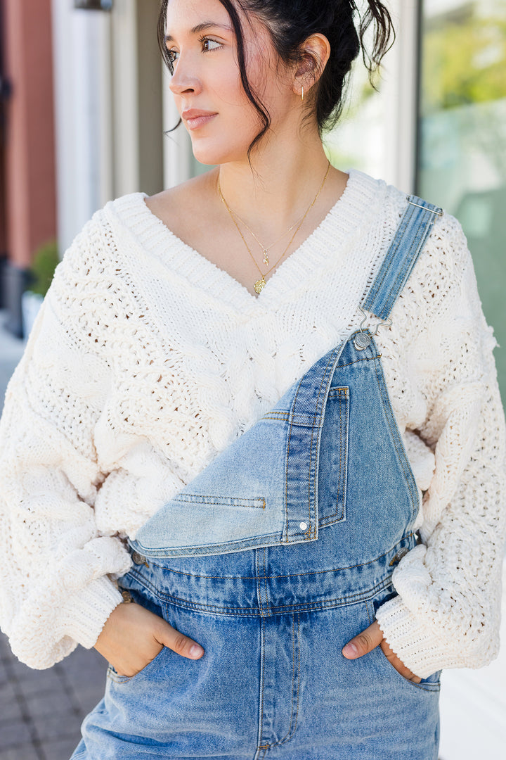 The Cuddle Season Knit Cropped Sweater