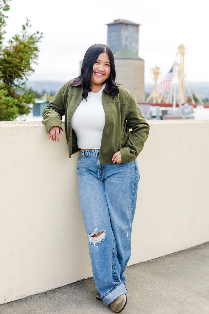 The Collar Me Impressed Zip-Up Jacket
