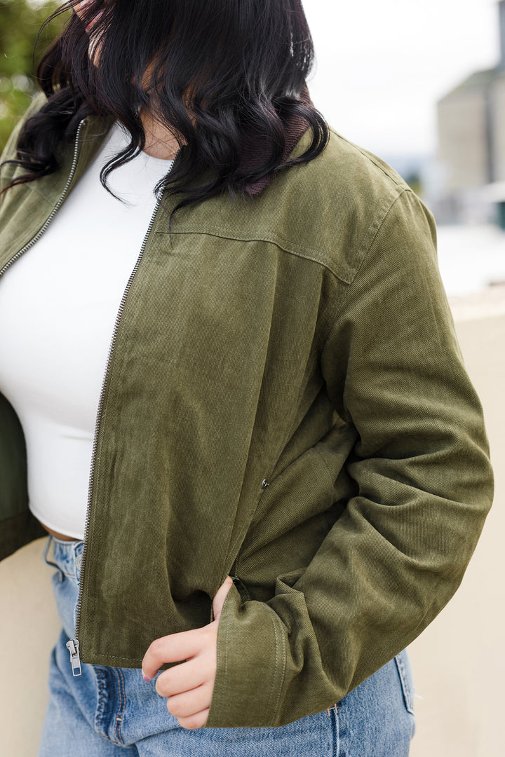 The Collar Me Impressed Zip-Up Jacket