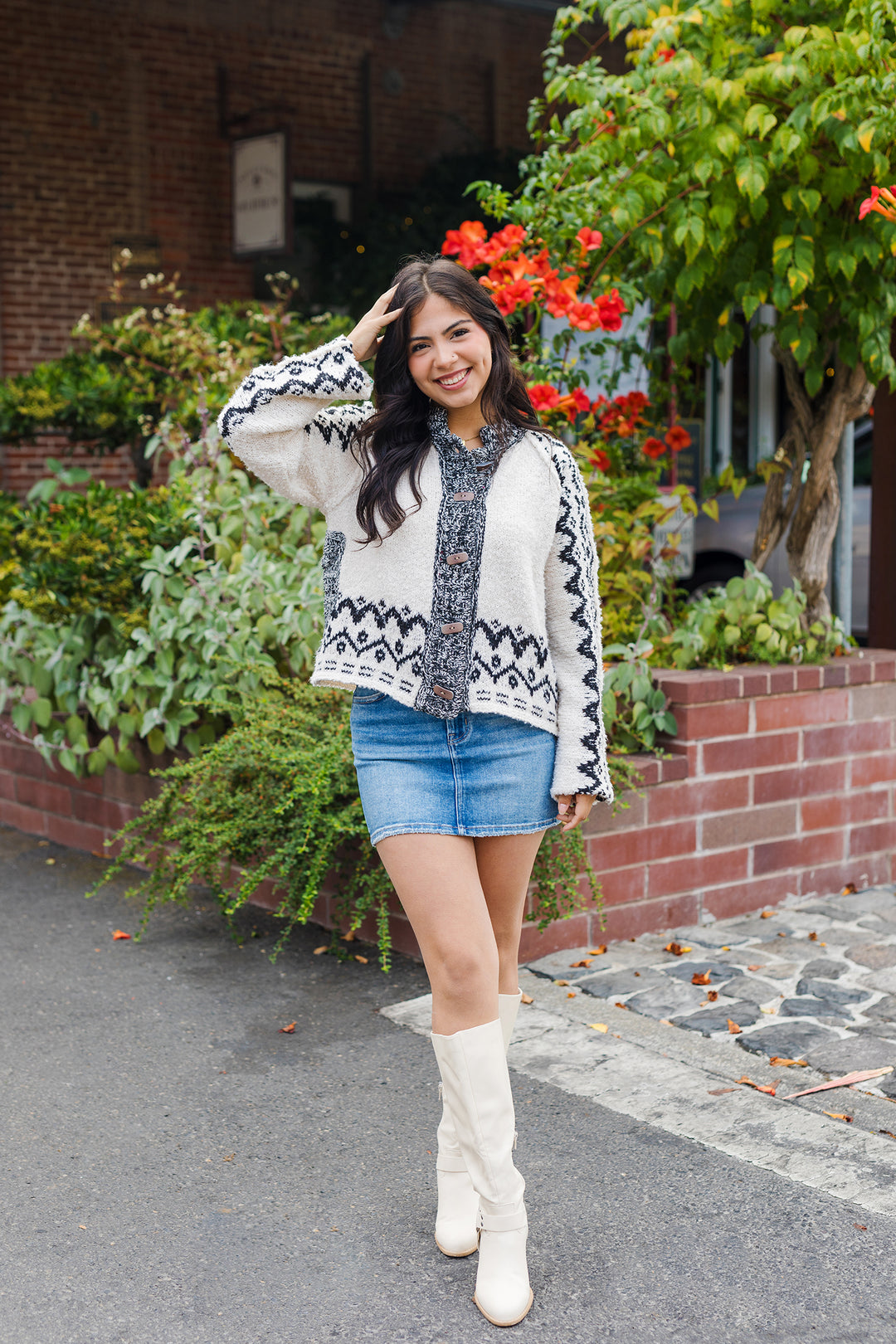 The Nomad Lines Patterned Cardigan