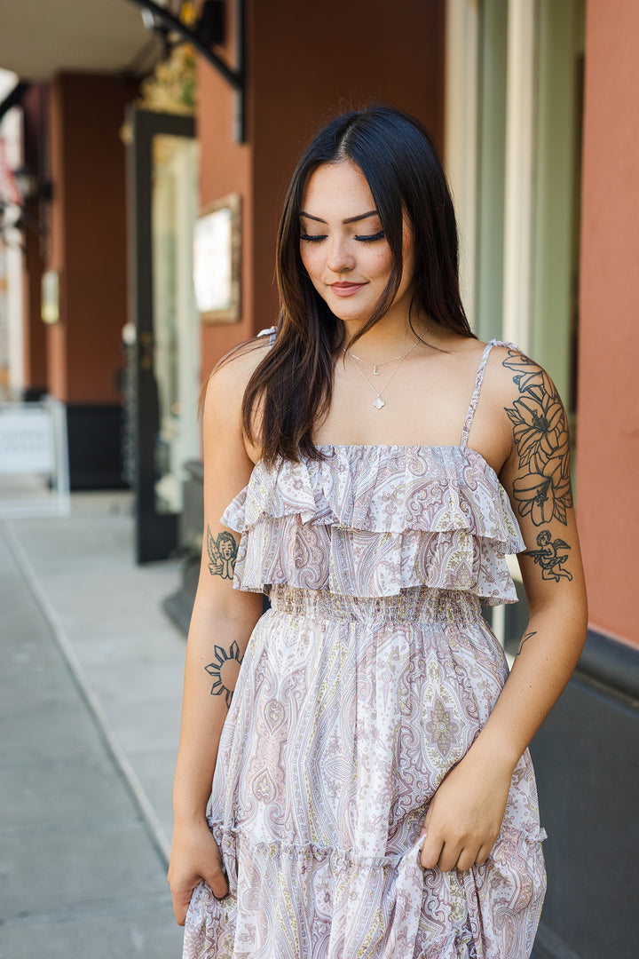 The Bohemian Summer Paisley Maxi Dress