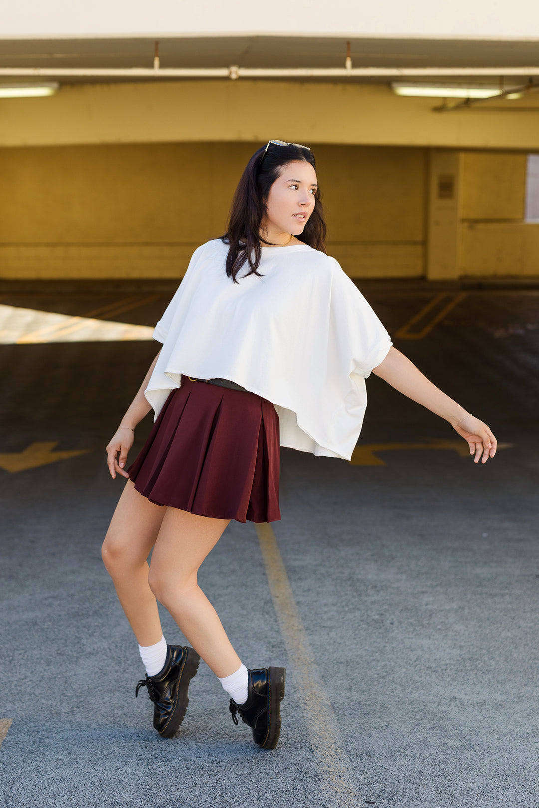 The Front Of The Class Pleated Mini Skirt