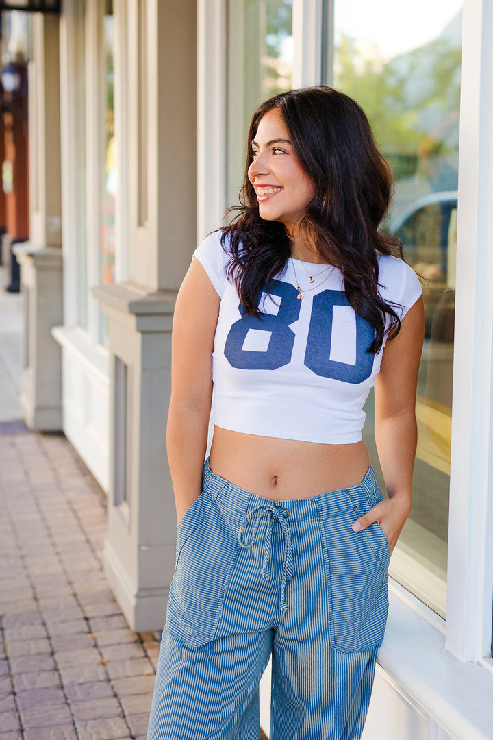 The 80s Baby Cropped Graphic Tee
