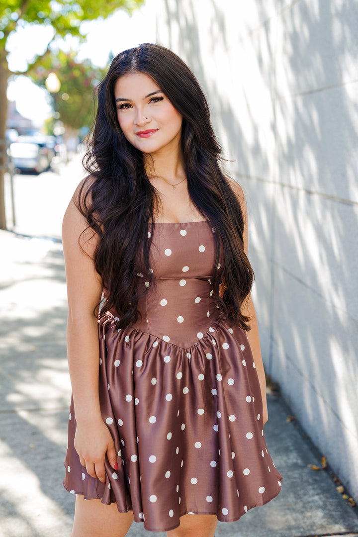 The Connect The Dots Sleeveless Mini Dress