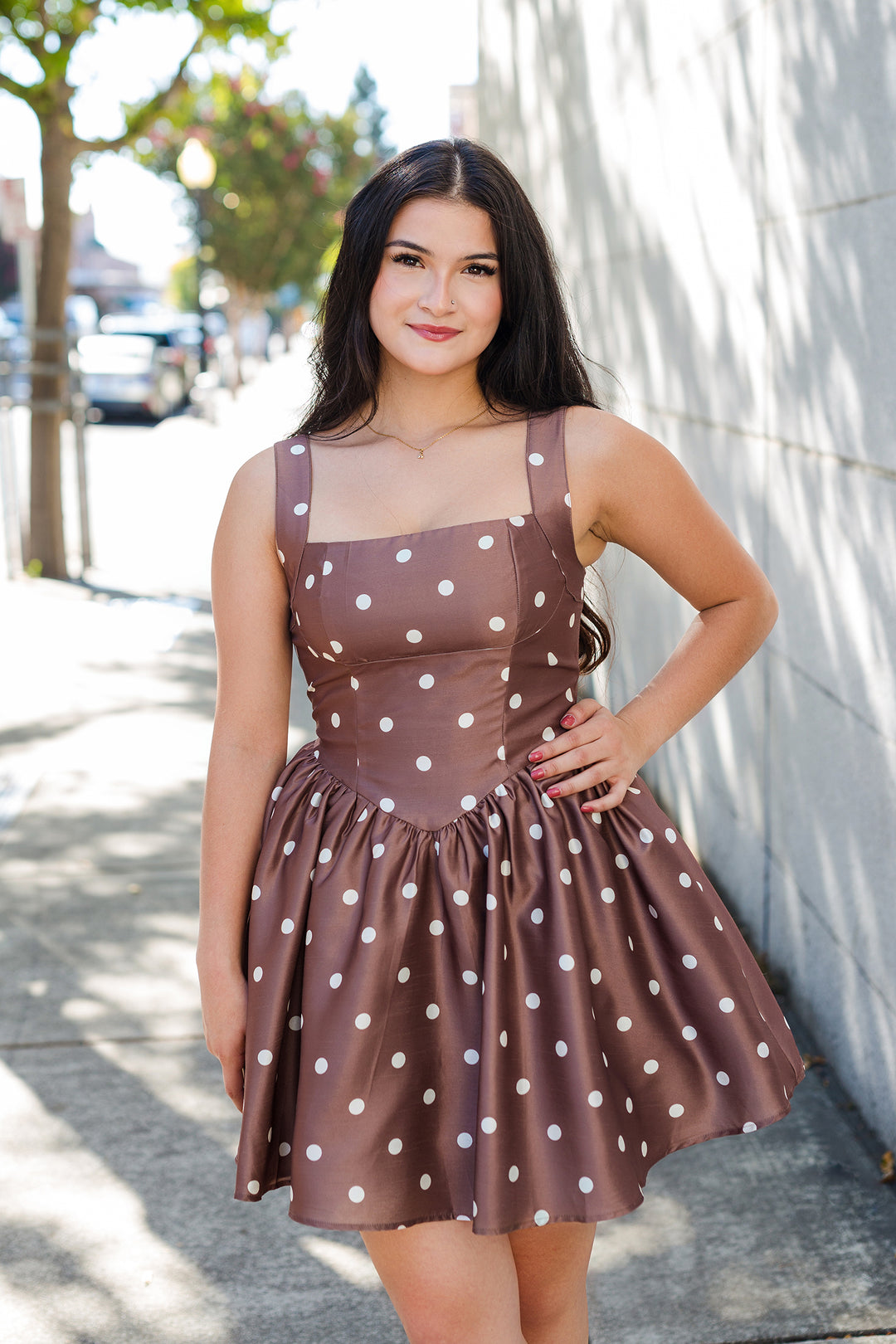 The Connect The Dots Sleeveless Mini Dress