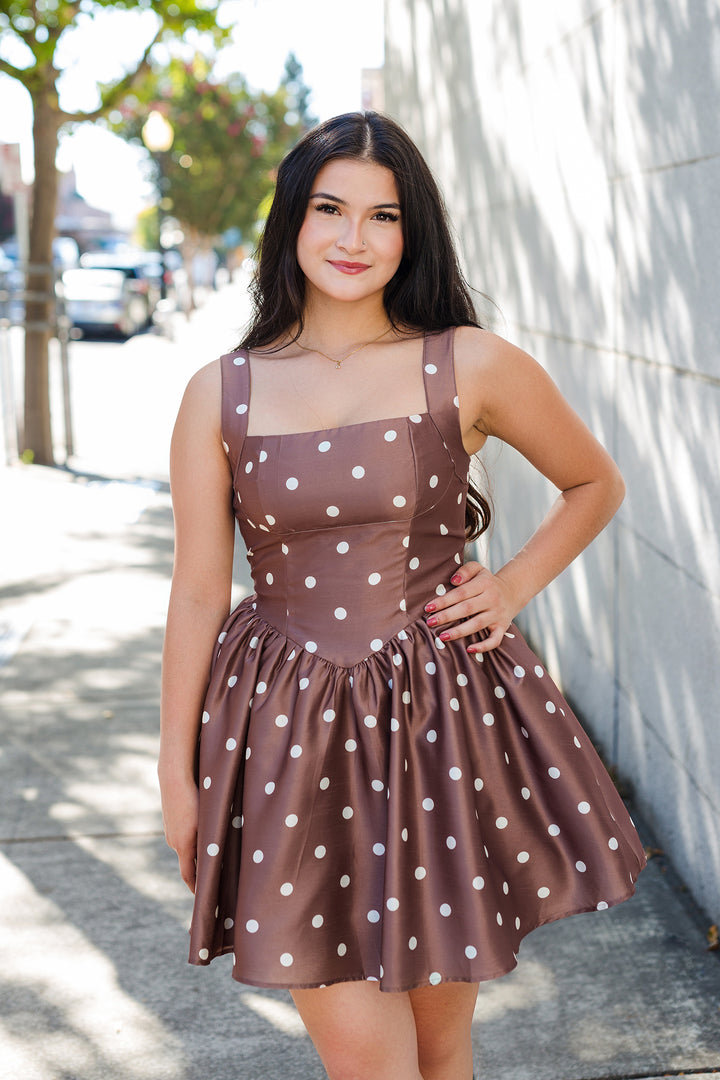 The Connect The Dots Sleeveless Mini Dress