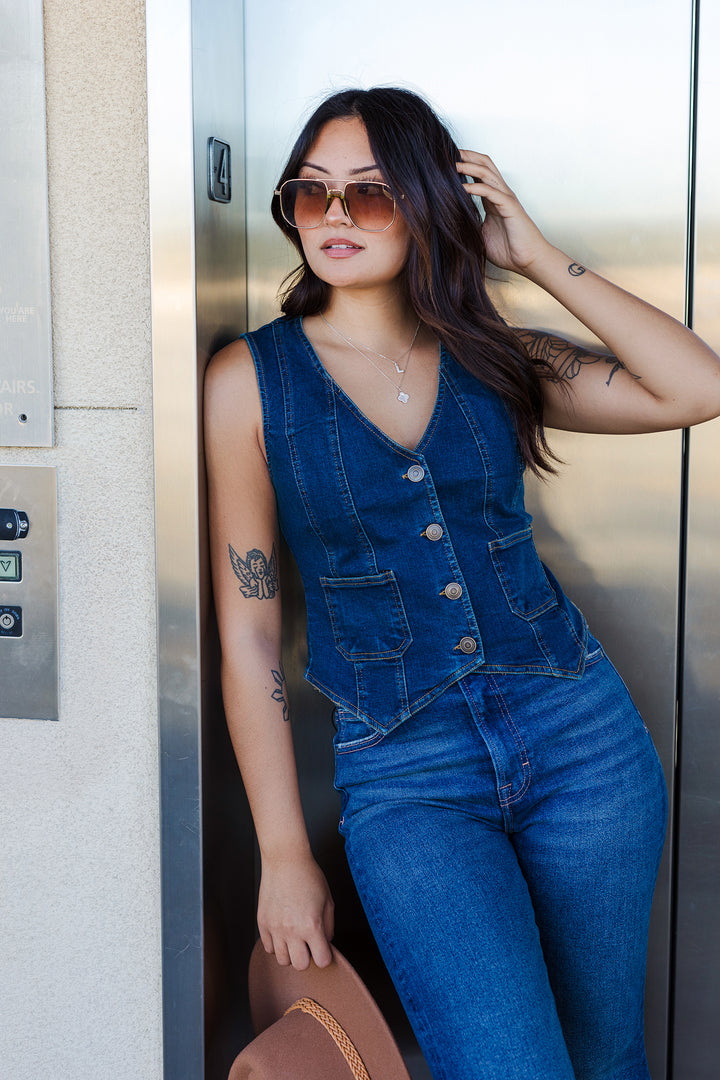 The Denim Darling Vest