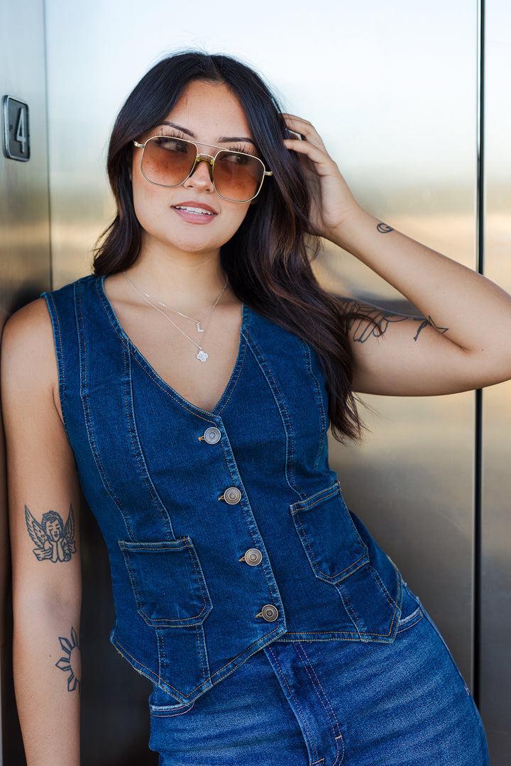 The Denim Darling Vest