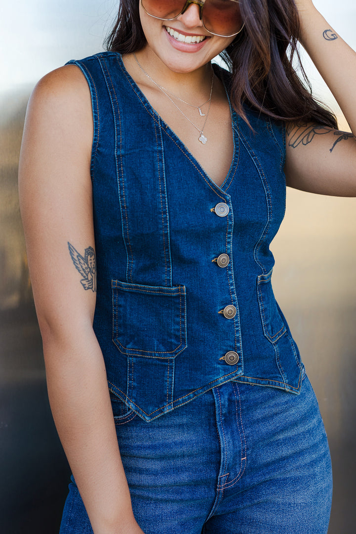 The Denim Darling Vest