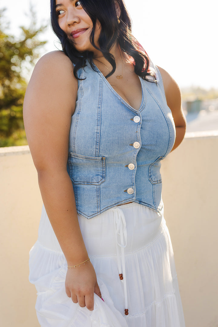 The Denim Darling Vest