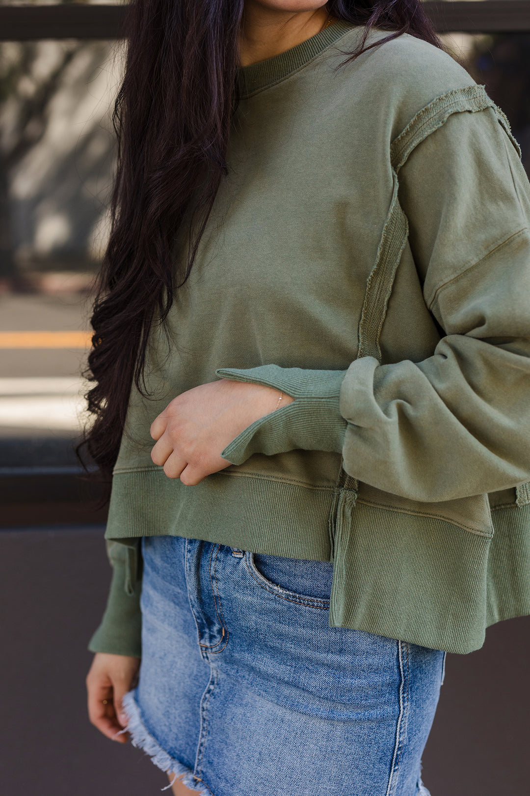 The Army of One Cropped Sweatshirt
