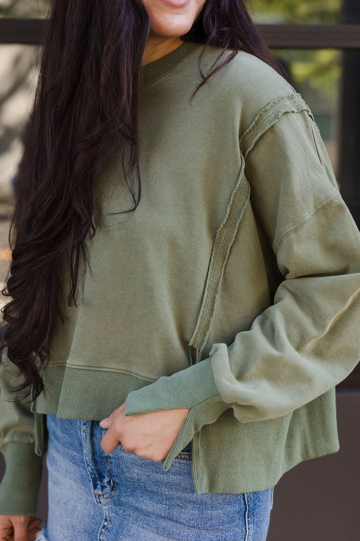 The Army of One Cropped Sweatshirt