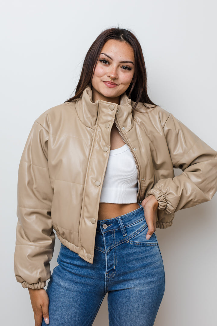 The Eye Contact Cropped Puffer Jacket