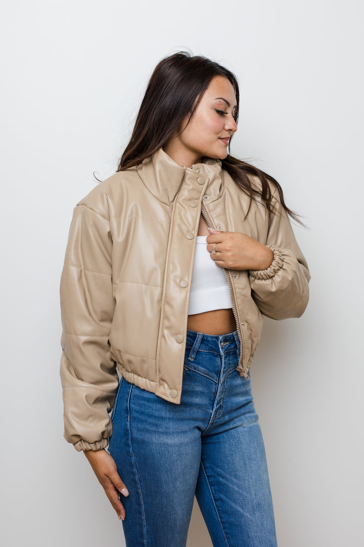 The Eye Contact Cropped Puffer Jacket