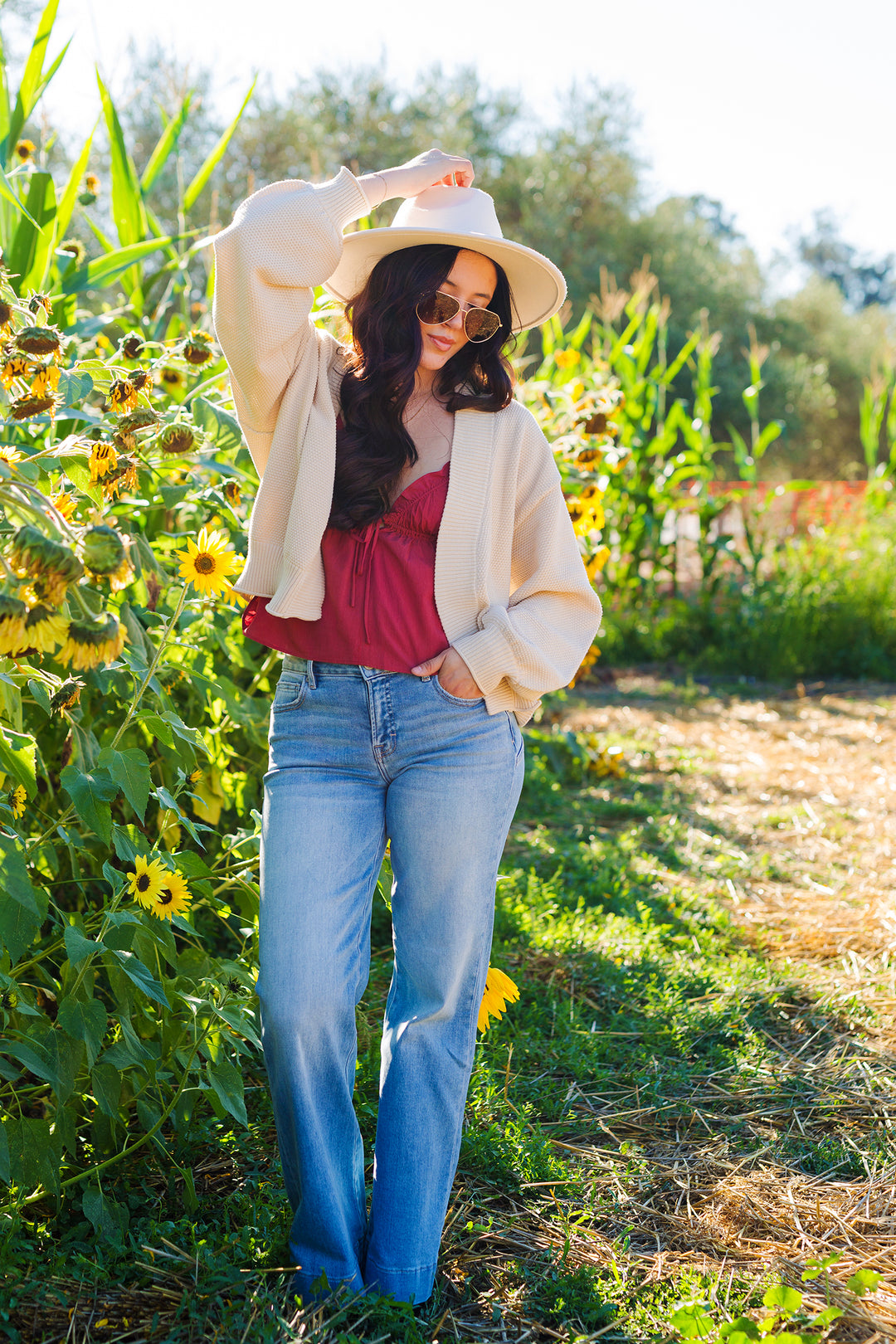 The Margaux Light Wash Stretch Star Fashion Comfort Flare by Hidden Jeans
