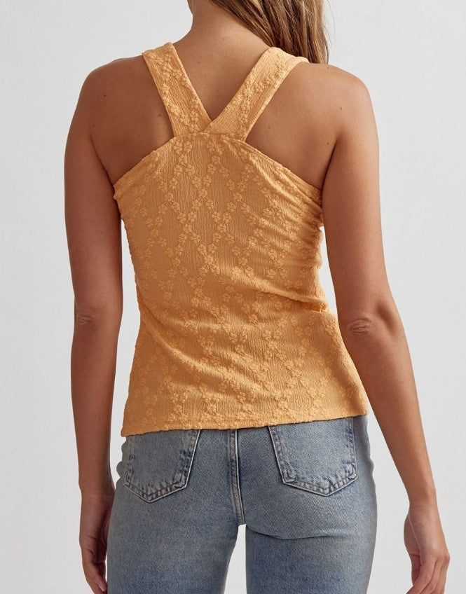 The Diamonds and Roses Square Neck Tank Top