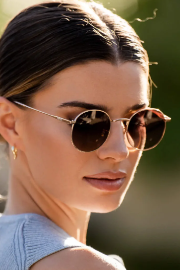 Nevada Retro Round Sunglasses by WMP Eyewear