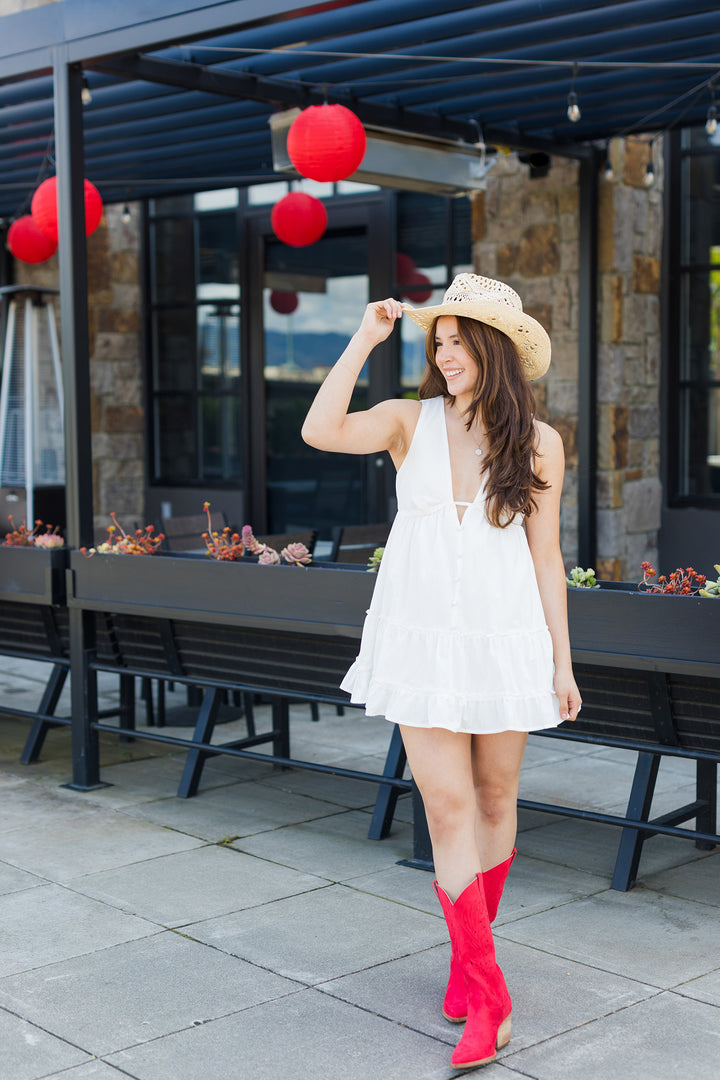 The Olivia Red Cowgirl Boots