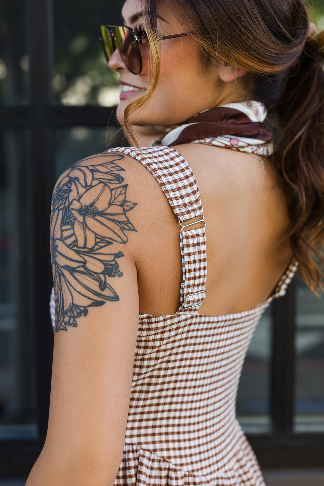 The Save a Horse Gingham Sleeveless Romper
