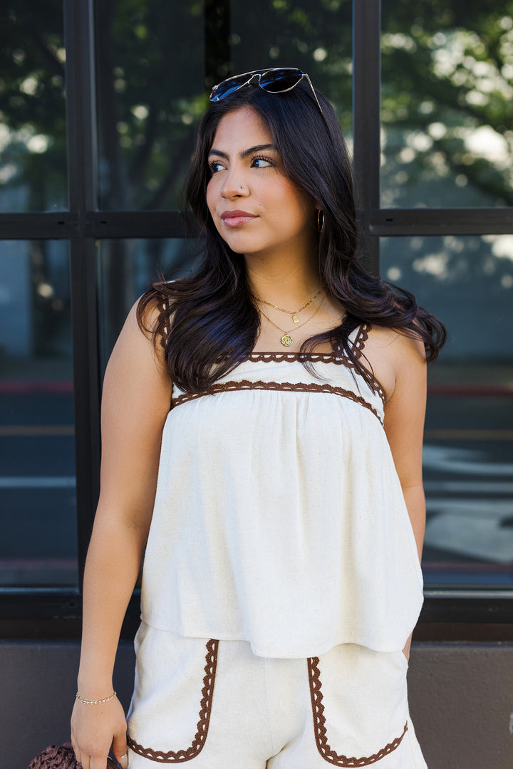 The Dolce Vita Linen Tank Top