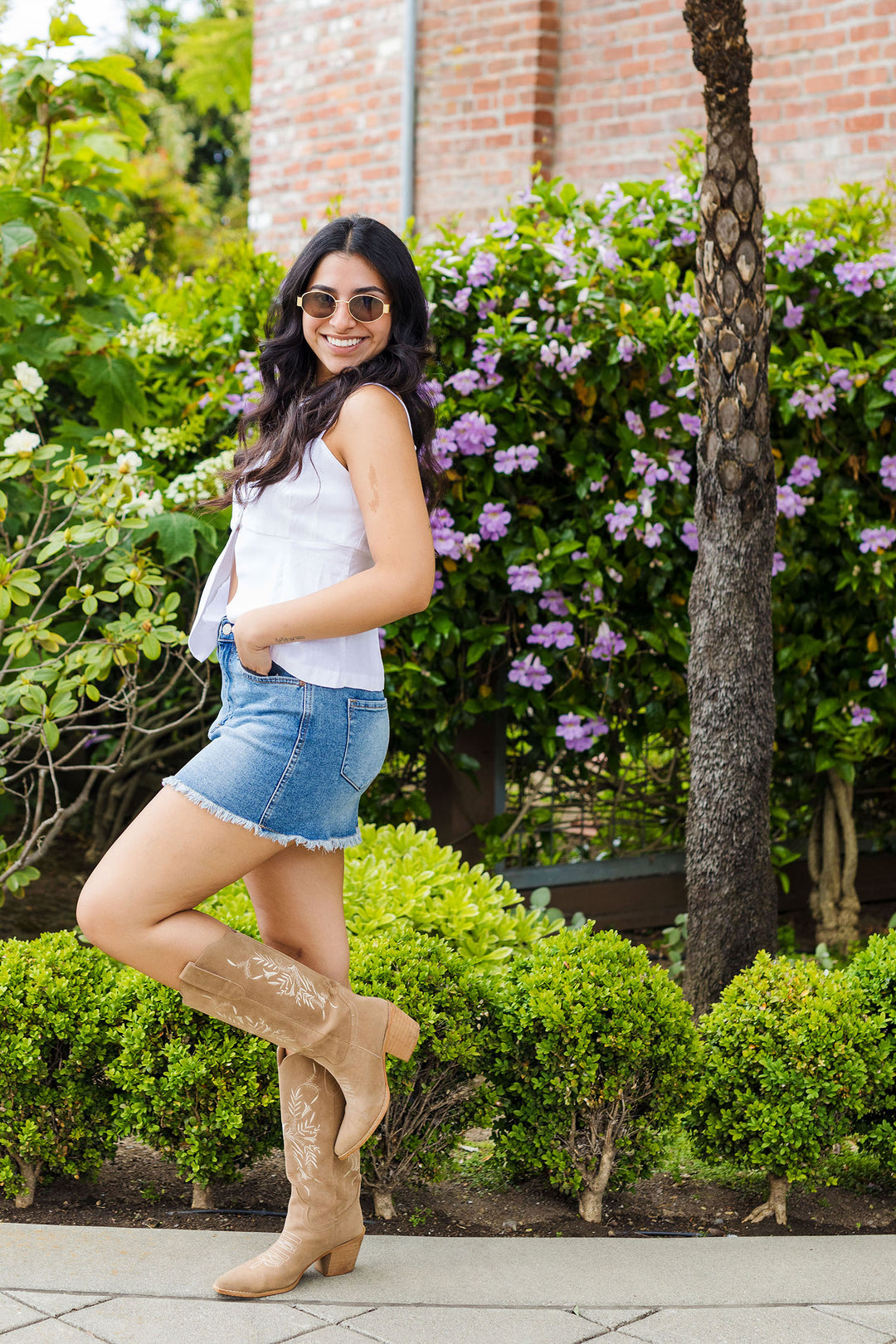 The One-Split Wonder Linen Tank Top