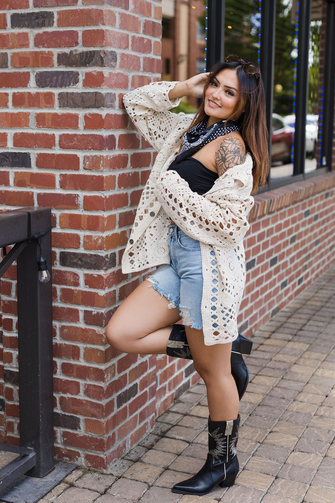 The Sun Chaser Oversized Crochet Shirt