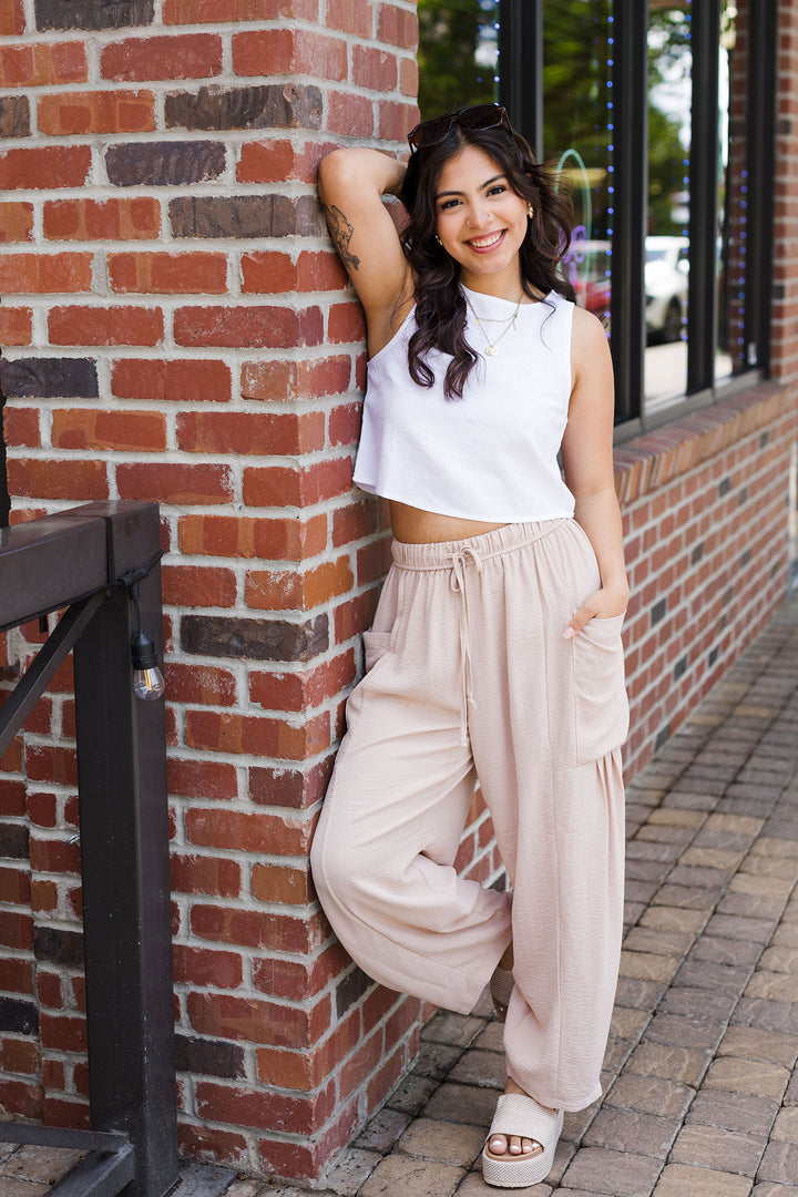 The Pocket Full of Sunshine Wide Leg Pants