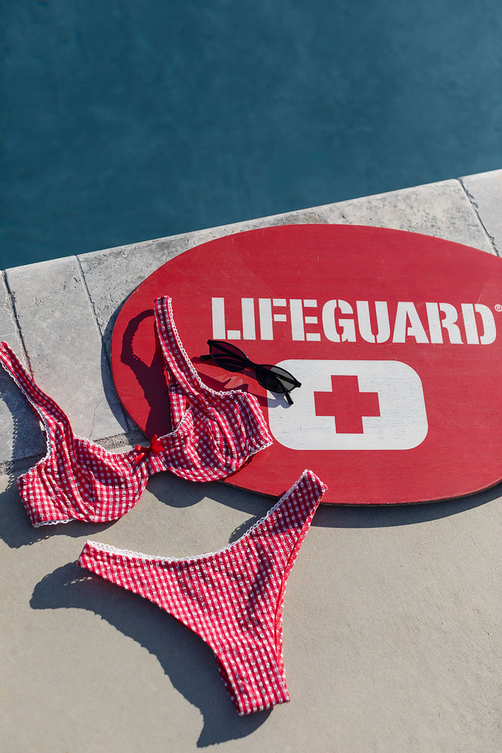 The Southern Charm Gingham Bikini Bottoms