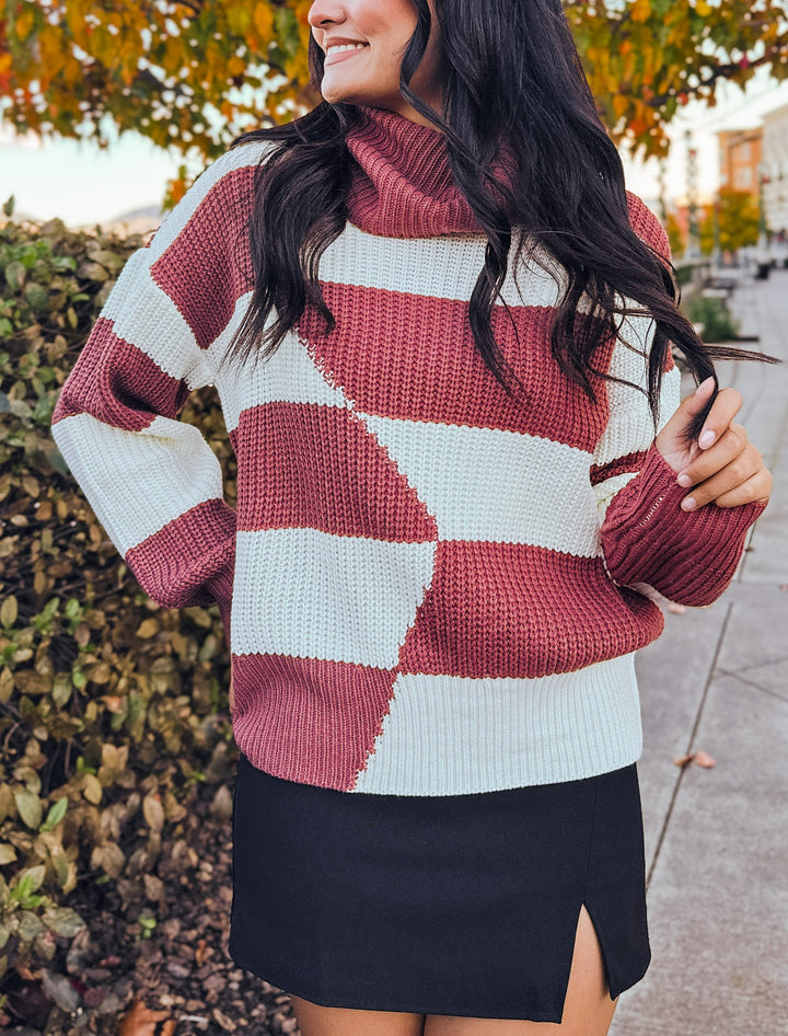 The Chasing Dreams Color Block Sweater